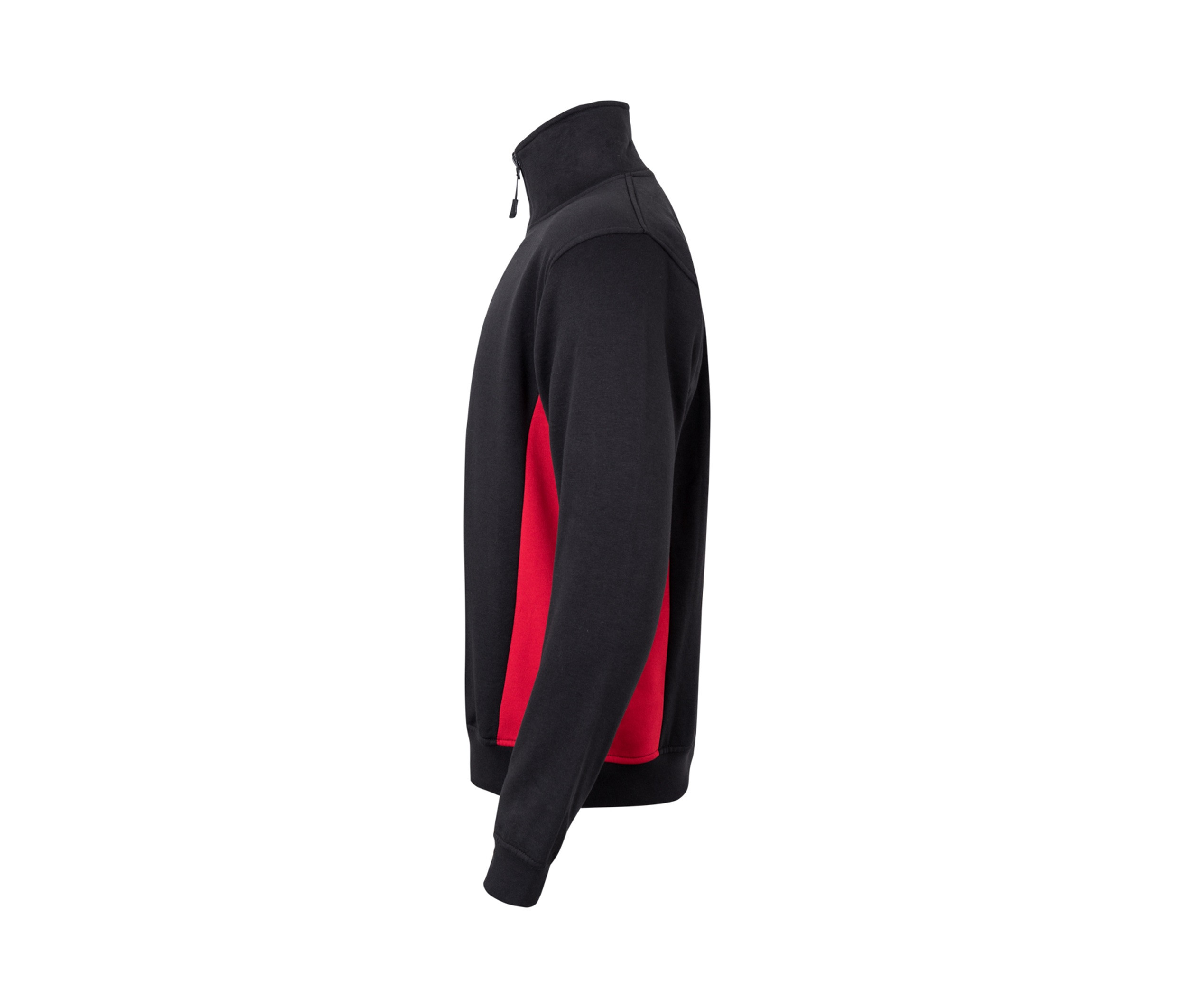 SWEAT BICOLORE COL ZIPPÉ