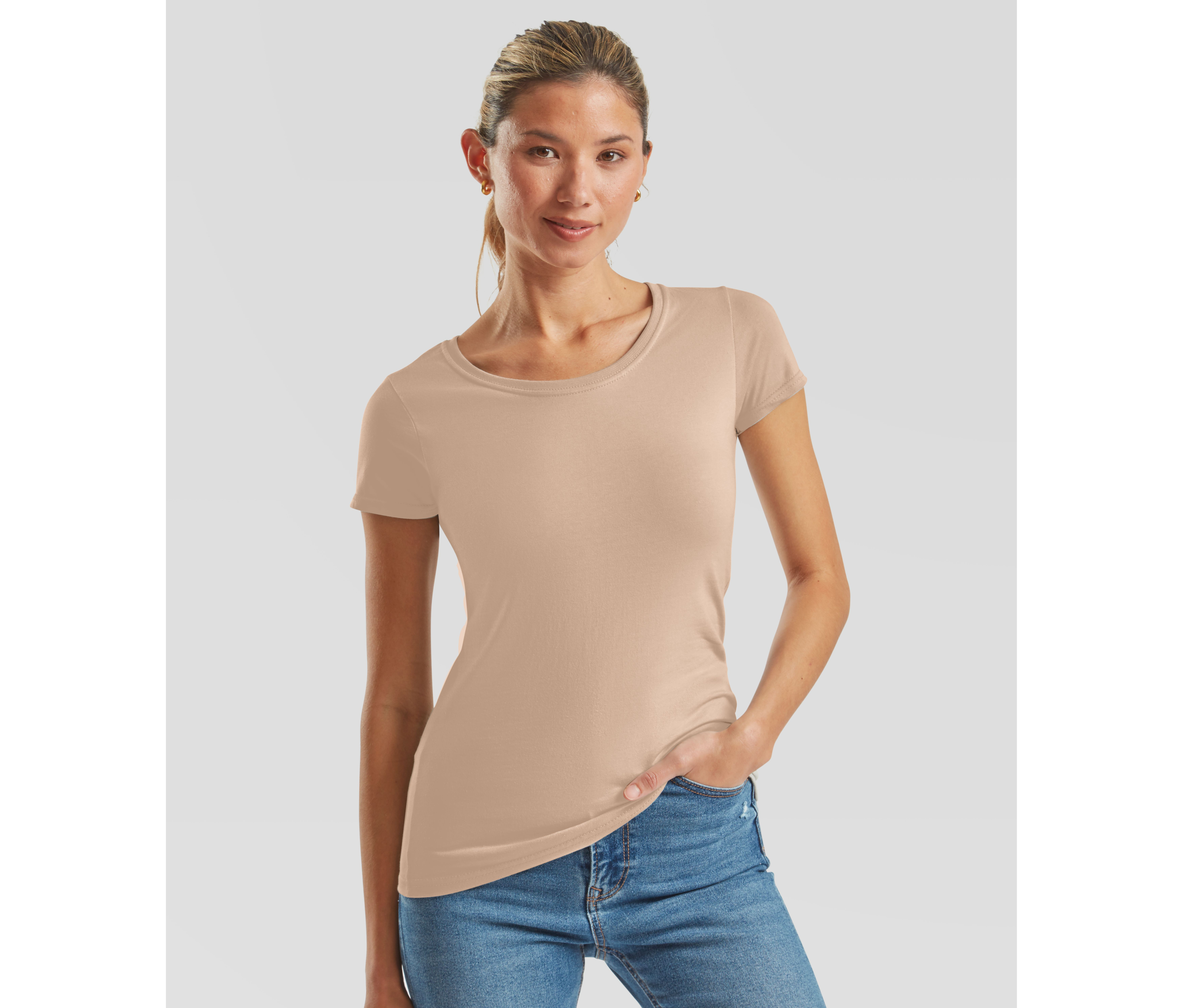 LADIES ICONIC 195 RINGSPUN PREMIUM T